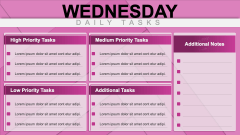 Wednesday Tasks PPT Slide 1