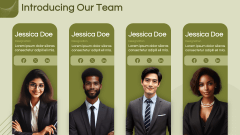 Olive Green Background Theme PPT Slide 8