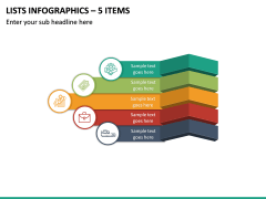 Lists Infographics – 5 Items PPT Slide 2