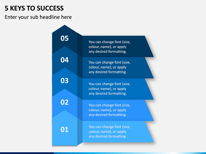 5 Keys to Success PPT Slide 1