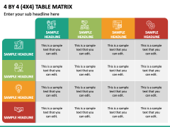 4 By 4 Table Matrix Slide 2