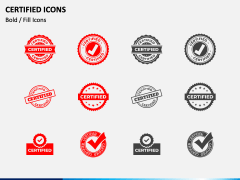 Certified Icons PPT Slide 1