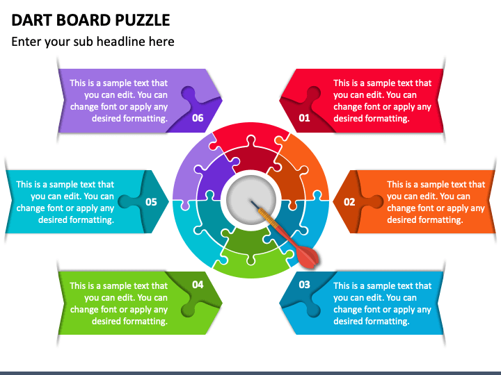 Dart Board Puzzle PowerPoint Slide 1