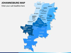 Johannesburg Map PPT Slide 1