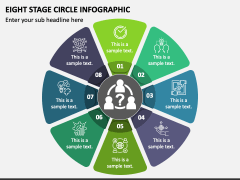 Eight Stage Circle Infographic PPT Slide 1