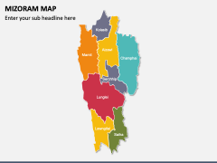 Mizoram Map PPT Slide 1