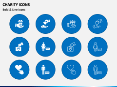 Charity Icons PPT Slide 2