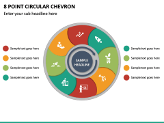 8 Point Circular Chevron PPT Slide 2