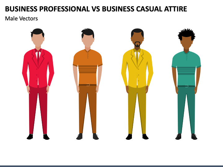Business Professional Vs Business Casual Attire PowerPoint Template - PPT  Slides