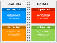 Quarterly Planner PowerPoint and Google Slides Template PPT Slides