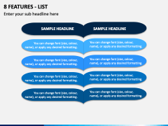 8 Features - List PowerPoint Template - PPT Slides