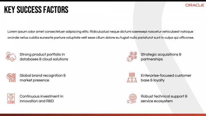 Free Oracle Case Study PowerPoint and Google Slides Template PPT Slides