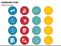 Reimburse Icons PPT Slide 1