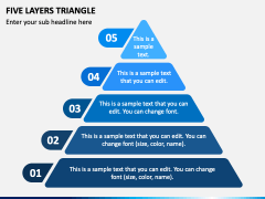 Five Layers Triangle PPT Slide 2