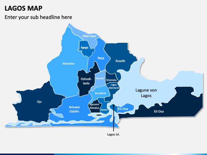 Lagos Map PPT Slide 1