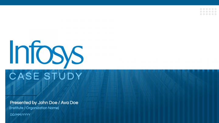 Infosys Case Study PPT Slide 1