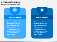 2 Text Boxes Options PPT Slide 2