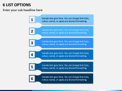 6 List Options PPT Slide 1