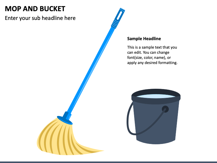 Mop and Bucket PPT Slide 1