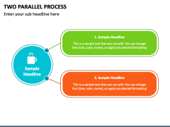 Two Parallel Process PowerPoint Template - PPT Slides