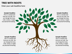 Tree with Roots PowerPoint and Google Slides Template - PPT Slides