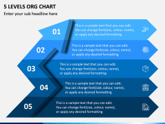 5 Levels Org Chart PPT Slide 1