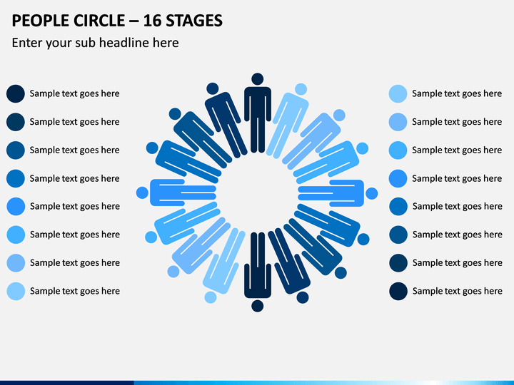 People Circle - 16 Stages PPT Slide 1