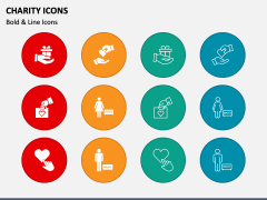 Charity Icons PPT Slide 1