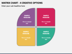 Matrix Chart - 4 Creative Options PPT Slide 1