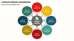 8 Circles Versatile Infographic PPT Slide 1
