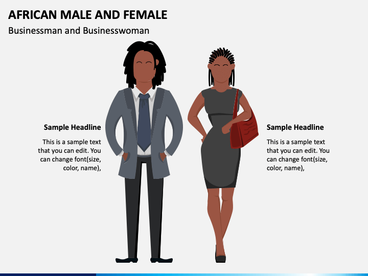 African Male and Female PowerPoint Template - PPT Slides