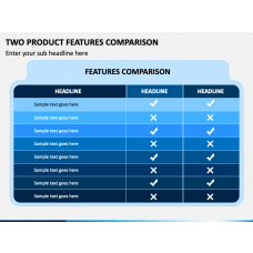 Product Comparison Table PowerPoint and Google Slides Template - PPT Slides