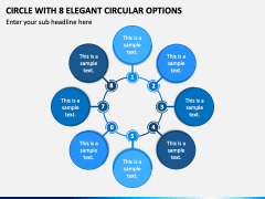 Circle with 8 Elegant Circular Options PPT Slide 2