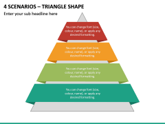 4 Scenarios - Triangle Shape PPT Slide 2