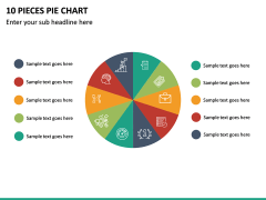 10 Pieces Pie Chart PPT Slide 2