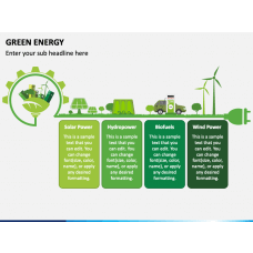 Green Energy Icons for PowerPoint and Google Slides