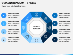 Octagon Diagram – 8 Pieces PPT Slide 1