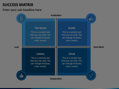 Success Matrix PowerPoint and Google Slides Template - PPT Slides