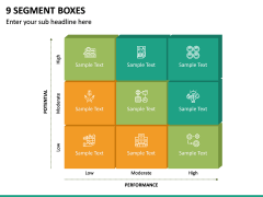 9 Segment Boxes PPT Slide 2