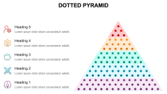 Dotted Pyramid PPT Slide 3