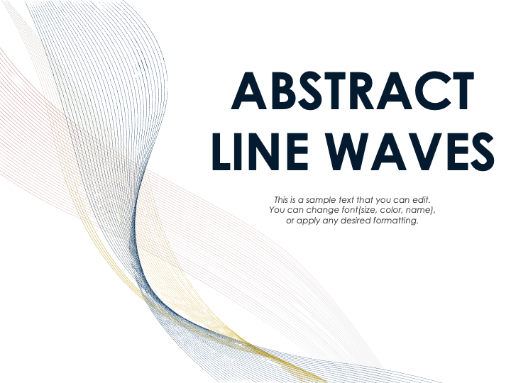 Abstract Line Waves Theme PPT Slide 1