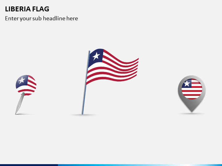 Liberia Flag PPT Slide 1