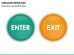 Circular Enter Exit PPT Slide 1