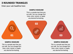 3 Rounded Triangles PPT Slide 1