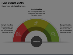 Half Donut Shape PowerPoint Template - PPT Slides