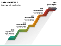 5 Year Schedule PowerPoint Template - PPT Slides