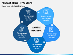 Process Flow - Five Steps PPT Slide 2