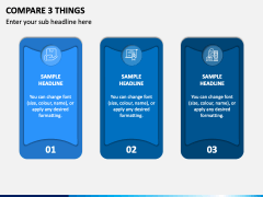 Compare 3 Things PPT Slide 1