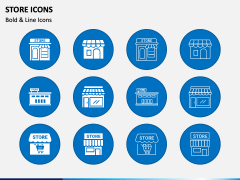 Store Icons PPT Slide 2