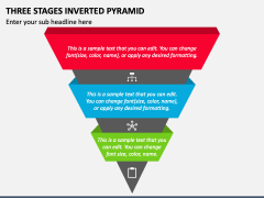 Three Stages Inverted Pyramid PPT Slide 1